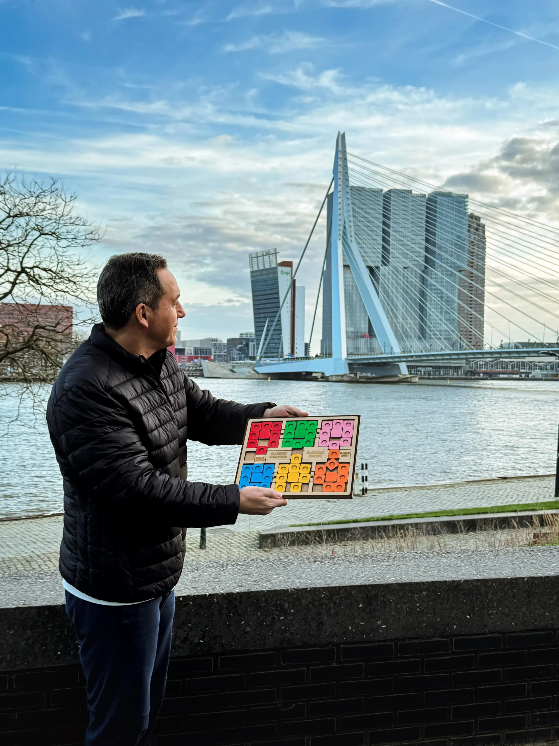 Ponte Erasmus em Roterdam - Holanda 🇳🇱